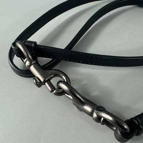 NWOT Coach Black Leather Adjustable Strap - Picture 2 of 13